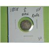 Image 1 : 1858 1/2 DIME