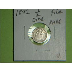 1842 1/2 DIME