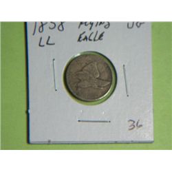 1858 FLYING EAGLE CENT (LL)