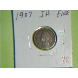 1907 INDIAN HEAD CENT
