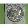 Image 1 : 1922 D PEACE DOLLAR