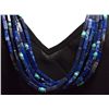 Image 2 : Navajo Lapis Lazuli & Multi-Stone 6-Strand Necklace - Tommy Singer