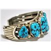 Image 2 : Old Pawn Turquoise Sterling Silver Cuff Bracelet