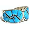 Image 2 : Old Pawn Zuni Turquoise Sterling Silver Cuff Bracelet - HS