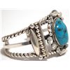 Image 2 : Old Pawn Navajo Spider Web Turquoise Sterling Silver Cuff Bracelet - Henry Sam