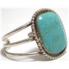 Image 2 : Old Pawn Navajo Turquoise Sterling Silver Cuff Bracelet - WM