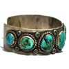 Image 2 : Old Pawn Turquoise Sterling Silver Cuff Bracelet