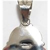 Image 2 : Navajo Spider Web Kingman Turquoise Sterling Silver Pendant - Mary Ann Spencer
