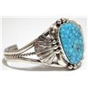 Image 2 : Navajo Spider Web Kingman Turquoise Sterling Silver Cuff Bracelet - Mary Ann Spencer