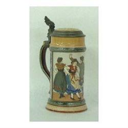 Mettlach stein #1655. Young couple dancing. 1