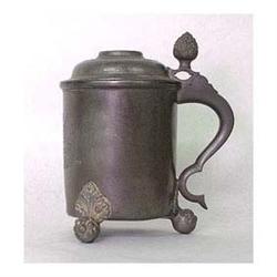 Pewter stein #g6. Signed F. Santesson. Stockh