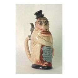 German stein, monkey, Steinzeugwerke, #1261.