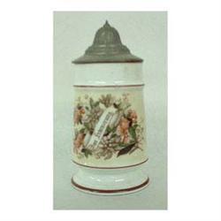 Porcelain lithophane stein. Lithophane is of