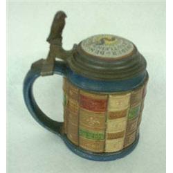 Mettlach stein #2001. Book stein for medicine