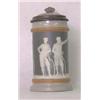 Image 1 : Mettlach stein #2627. People with bicycles, s