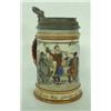 Image 1 : Mettlach stein #2028. Tavern scene with taver