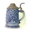 Image 1 : Blue German salt glaze stein. 6 1/2" $30-40