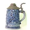 Image 1 : Blue German salt glaze stein. 6 1/2" $30-40