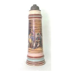 German stein #1184, marked R.H. Hand-painted