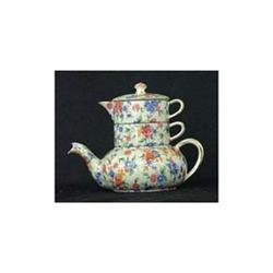 Royal Winton chintz. Old Cottage. Stacking te