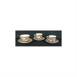 Royal Winton chintz. Hazel. Three cups and sa