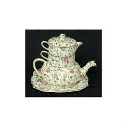 Royal Winton chintz. Rose du Barry. Stacking