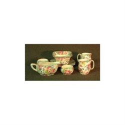 Royal Winton chintz. Summertime. Seven pieces