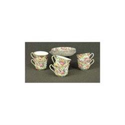 Royal Winton chintz. Summertime. Eight pieces