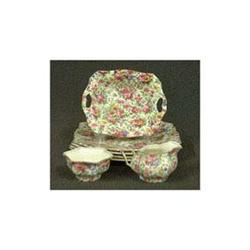 Royal Winton chintz. Summertime. Seven pieces