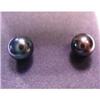 Image 1 : Black pearl earrings. Black pearls are 8mm with 14k friction posts. Note color variation. $70-90