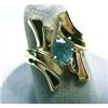 Image 1 : Lady's 14k ring with .75 carat natural emerald. Emerald is a dark  green color. Ring size 7 1/2. 8 g