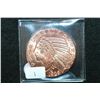 Image 1 : Golden State Mint "1929 Indian Chief $5 Gold Coin" Copper Round; .999 Fine Copper 1 Oz.