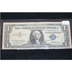 1957 US Silver Certificate $1; Blue Seal