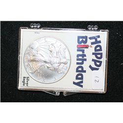 2012 Silver Eagle $1; Silver Eagle "Happy Birthday"
