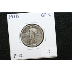 1918 Standing Liberty Quarter; F12