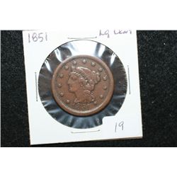 1851 Large One Cent