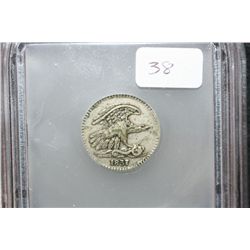 1837 German Feuchtwanger Composition One Cent Foreign Coin; ICG Graded VF35 Details; Scratched-Corro