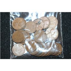 Lincoln Wheat Back Penny; Various Dates & Conditions; Lot of 25