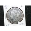 Image 1 : 1890-CC Silver Morgan $1; VF