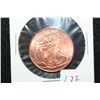 Image 1 : Golden State Mint "Walking Liberty" Copper Round; .999 Fine Copper 1/4 Oz.