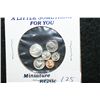 Image 1 : A Little Something For You; US Miniature Replica Coins; Lot of 6