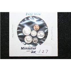 A Little Something For You; US Miniature Replica Coins; Lot of 6