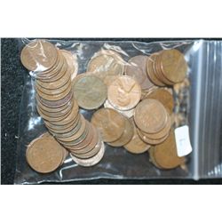 Lincoln Wheat Back Penny; Various Dates & Conditions; Lot of 50