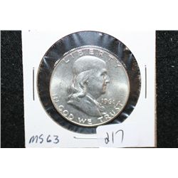 1961 Ben Franklin Half Dollar; MS63