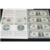Image 1 : 1988-A US Federal Reserve Note $1; Dallas TX Reserve; Lot of 4; Uncut Bills