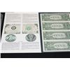 Image 2 : 1988-A US Federal Reserve Note $1; Dallas TX Reserve; Lot of 4; Uncut Bills