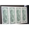 Image 2 : 1995 US Federal Reserve Note $2; Atlanta GA Reserve; Lot of 4; Uncut Bills