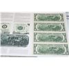 Image 2 : 1995 US Federal Reserve Note $2; Atlanta GA Reserve; Lot of 4; Uncut Bills