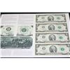 Image 1 : 1995 US Federal Reserve Note $2; Atlanta GA Reserve; Lot of 4; Uncut Bills