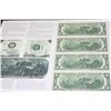 Image 2 : 1995 US Federal Reserve Note $2; Atlanta GA Reserve; Lot of 4; Uncut Bills